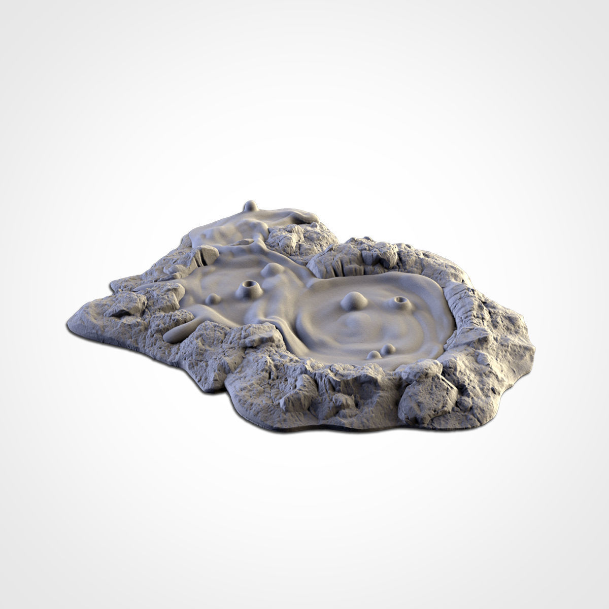 VOLCANIC TERRAIN 3D print model_3