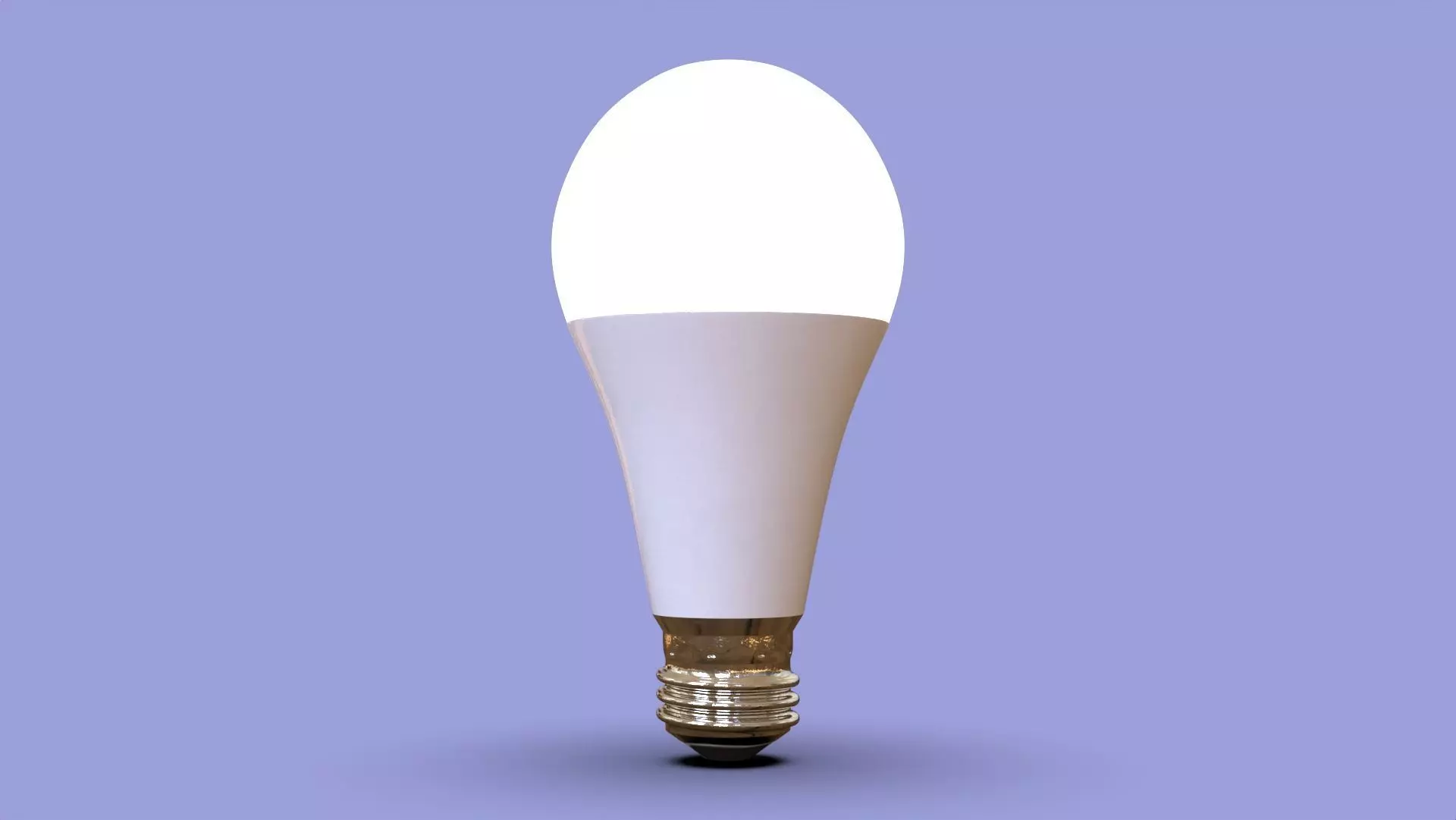 Simple light bulb model 3D model_0