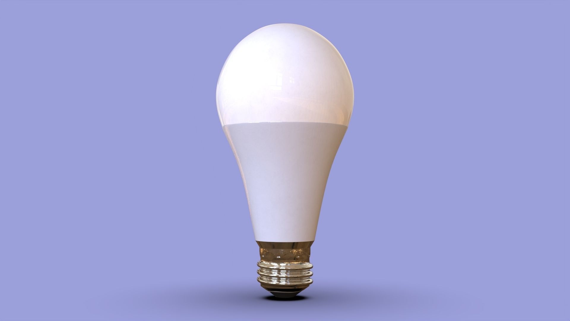 Simple light bulb model 3D model_2