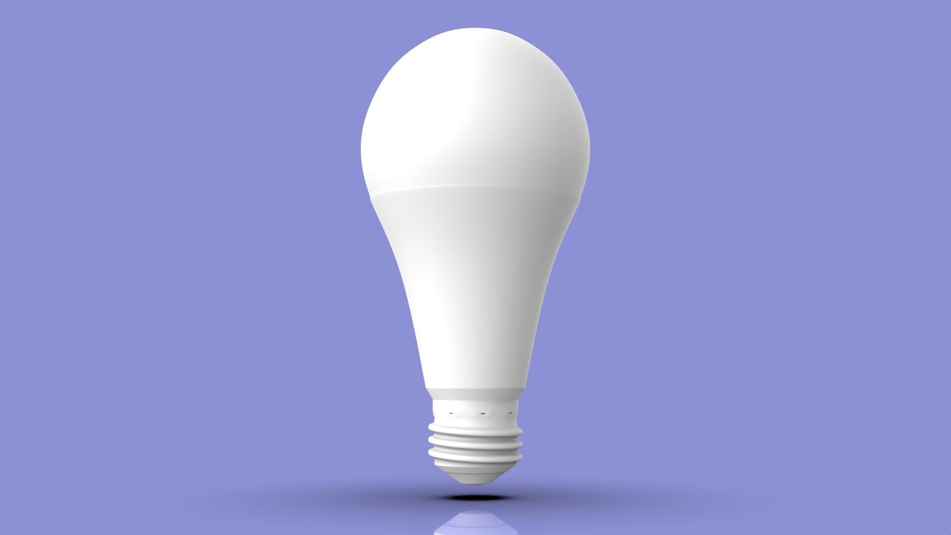 Simple light bulb model 3D model_4