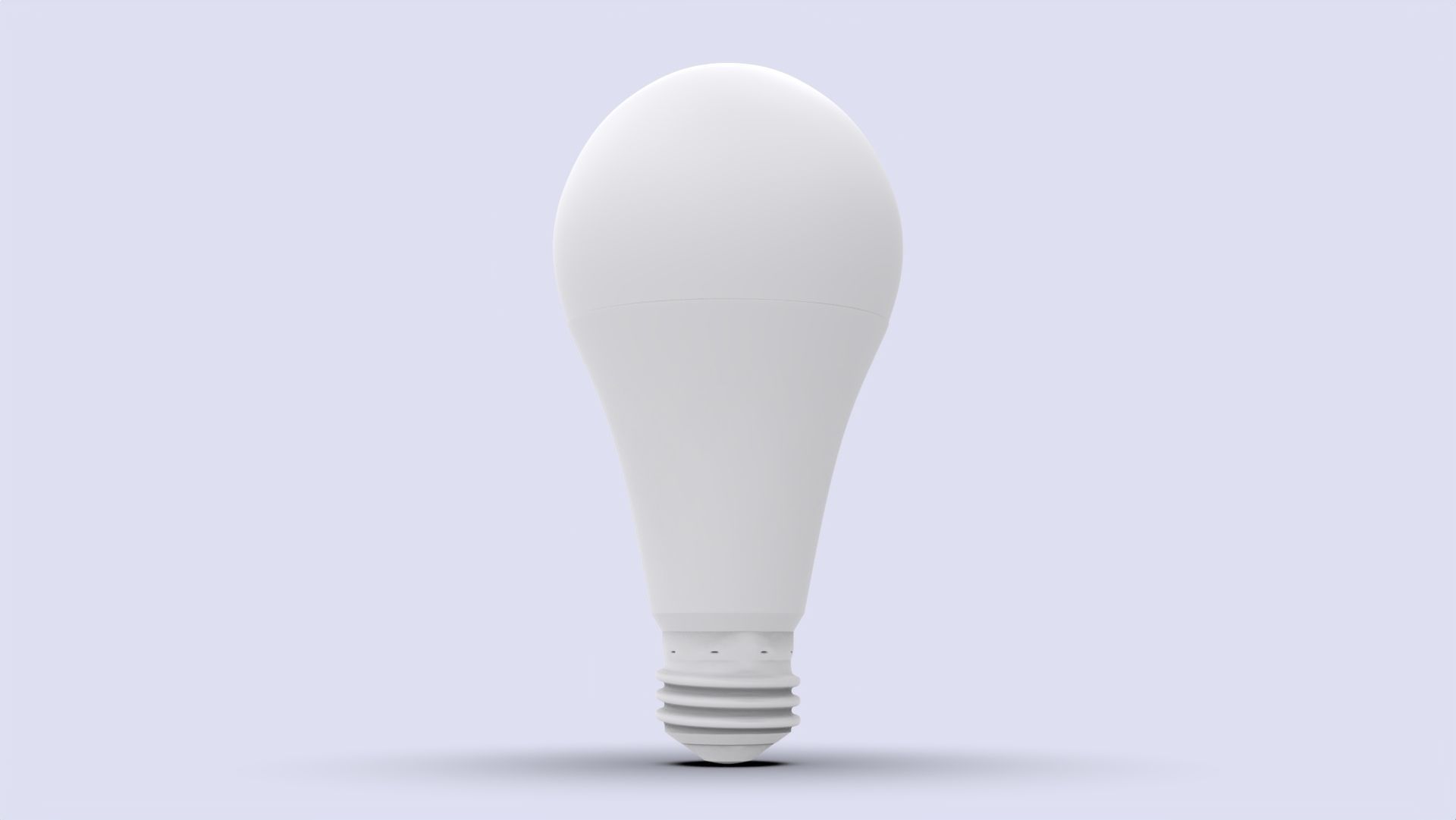 Simple light bulb model 3D model_1
