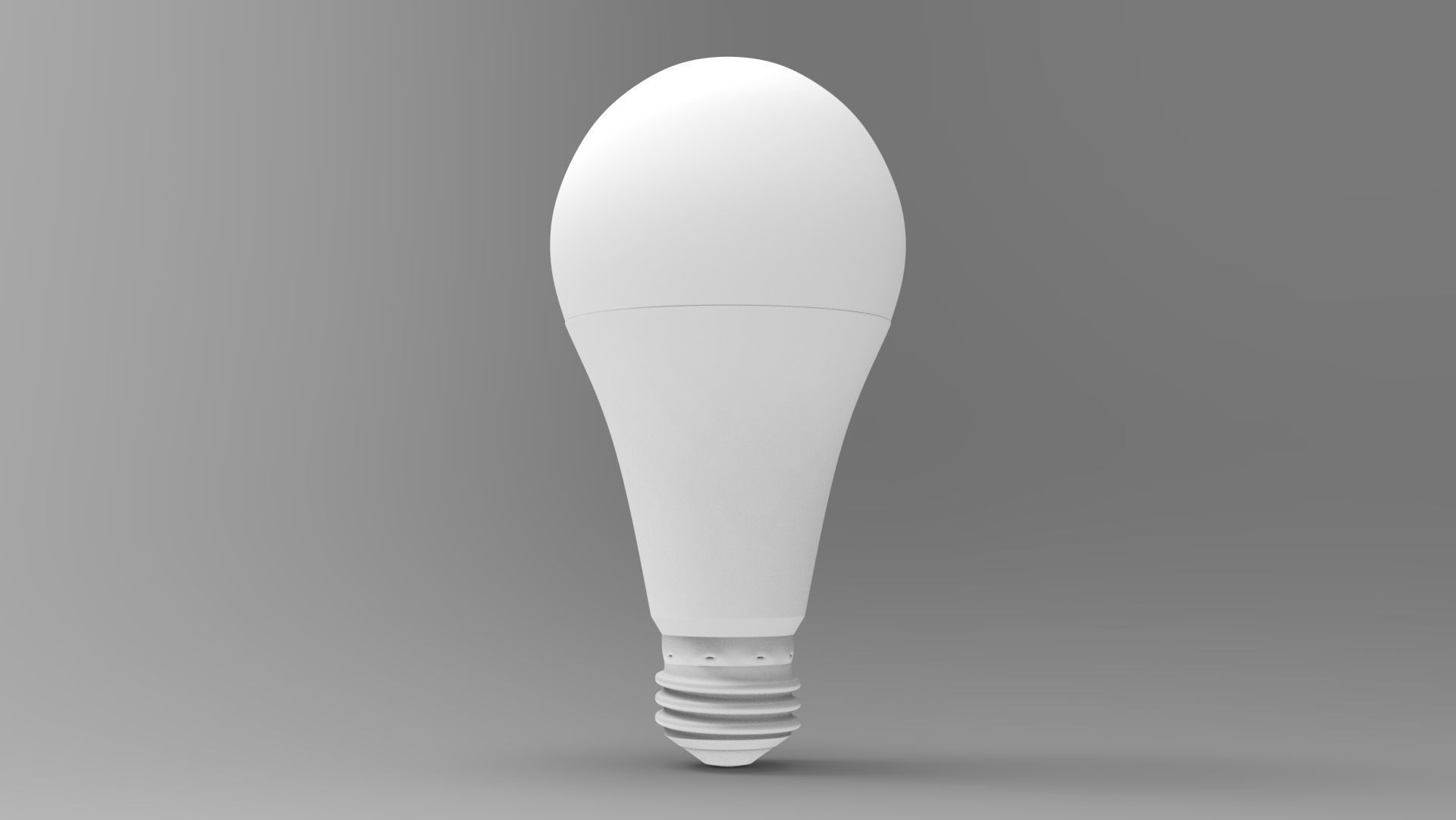 Simple light bulb model 3D model_3