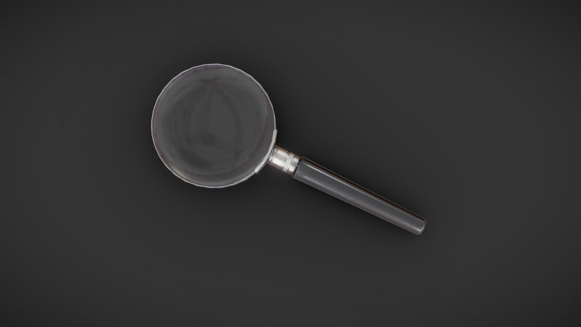 Magnifying Glass Low-poly 3D model_2