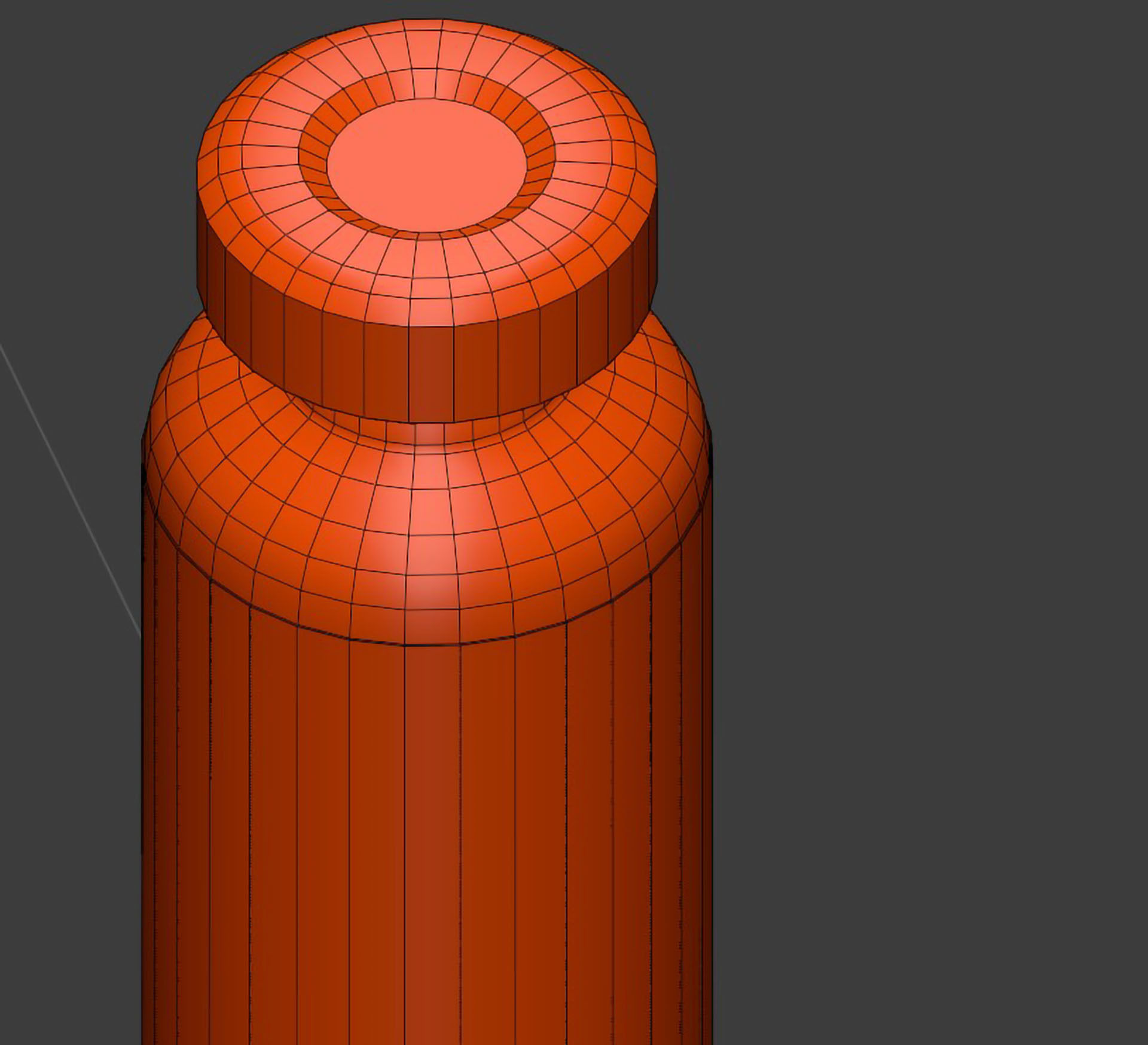 Vaccine vial and syringe Low-poly 3D model_7