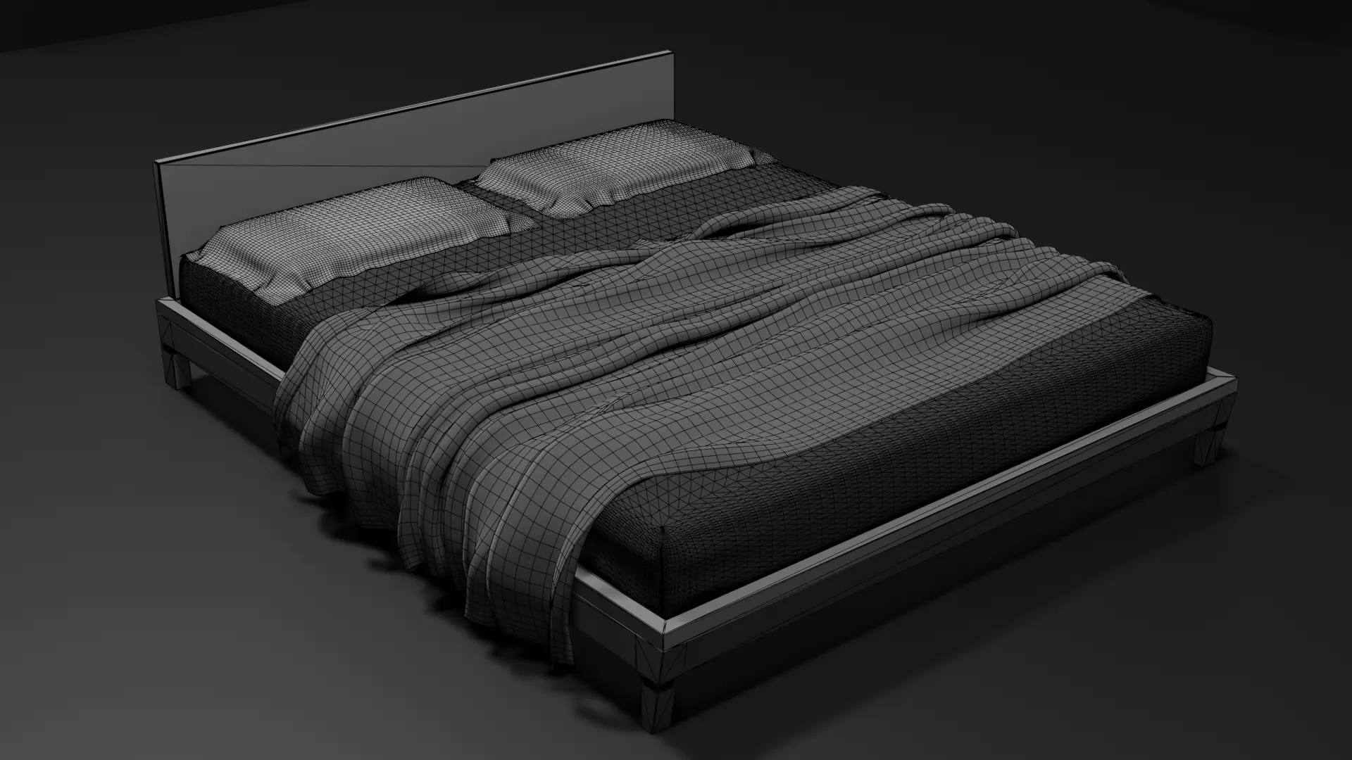 Sleeping Bed Free 3D model