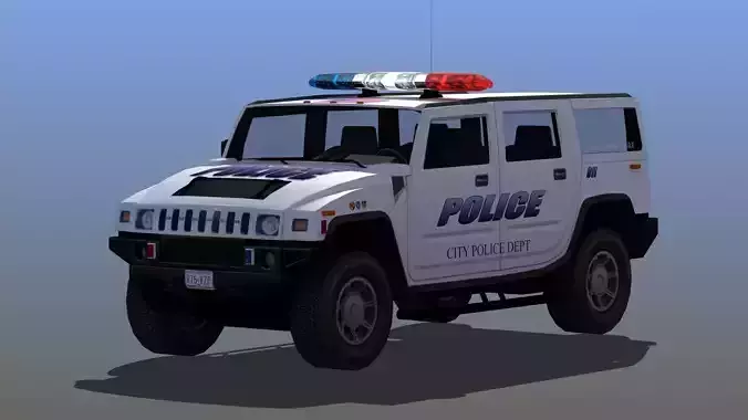 Police SUV 3D model
