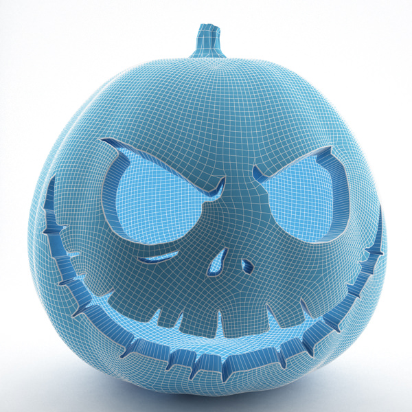 Halloween Pumpkins Pack 3D model_3