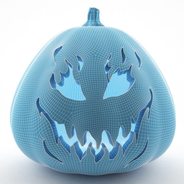 Halloween Pumpkins Pack 3D model_11