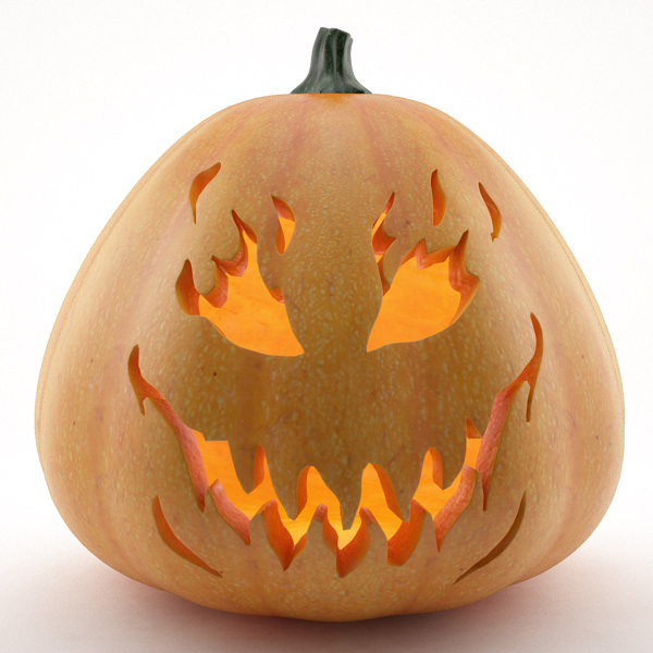 Halloween Pumpkins Pack 3D model_10