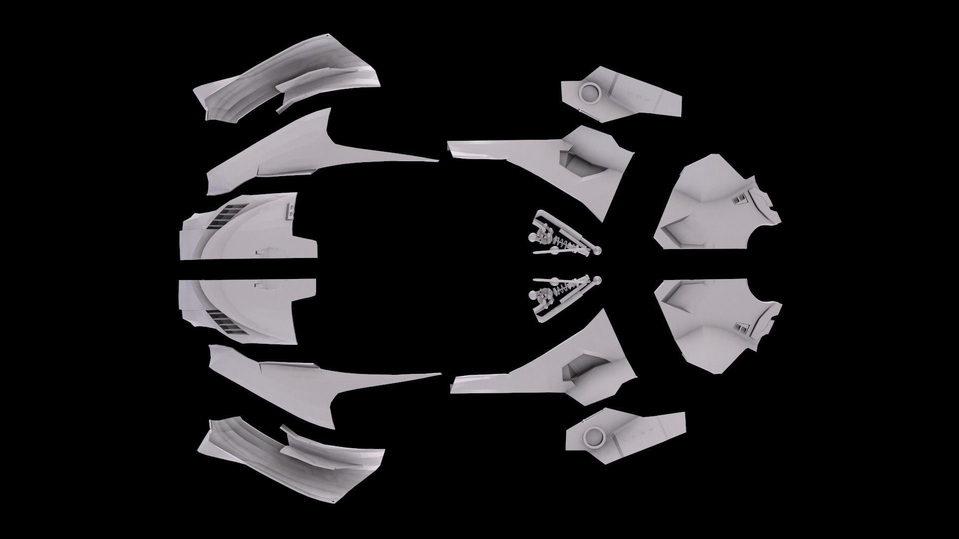 Batmobile JUSTICE LEAGUE STL  3D print model_10