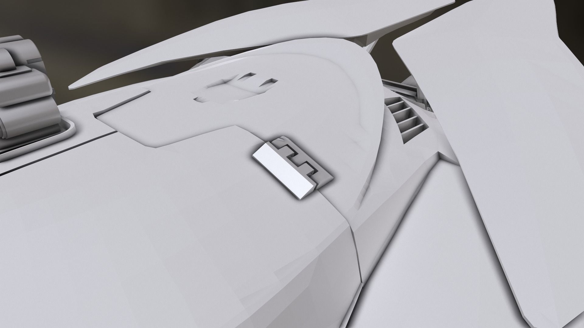 Batmobile JUSTICE LEAGUE STL  3D print model_5