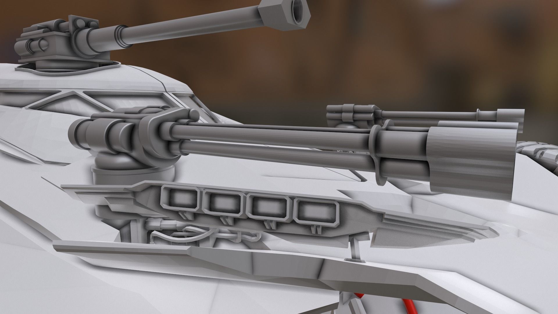 Batmobile JUSTICE LEAGUE STL  3D print model_6