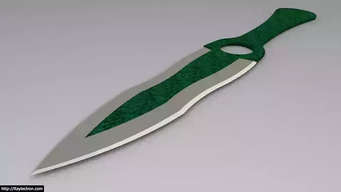 knife sword with handle 3D model