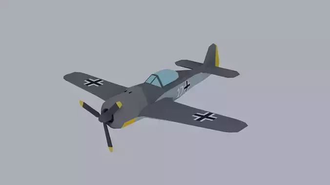 Low Poly plane FW190