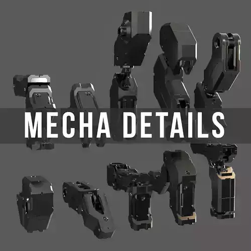 MECHA DETAILS KIT-BASH 3D model