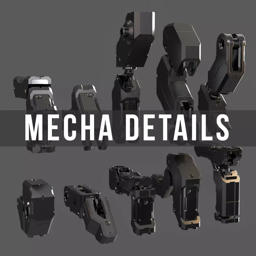 MECHA DETAILS KIT-BASH 3D model_0
