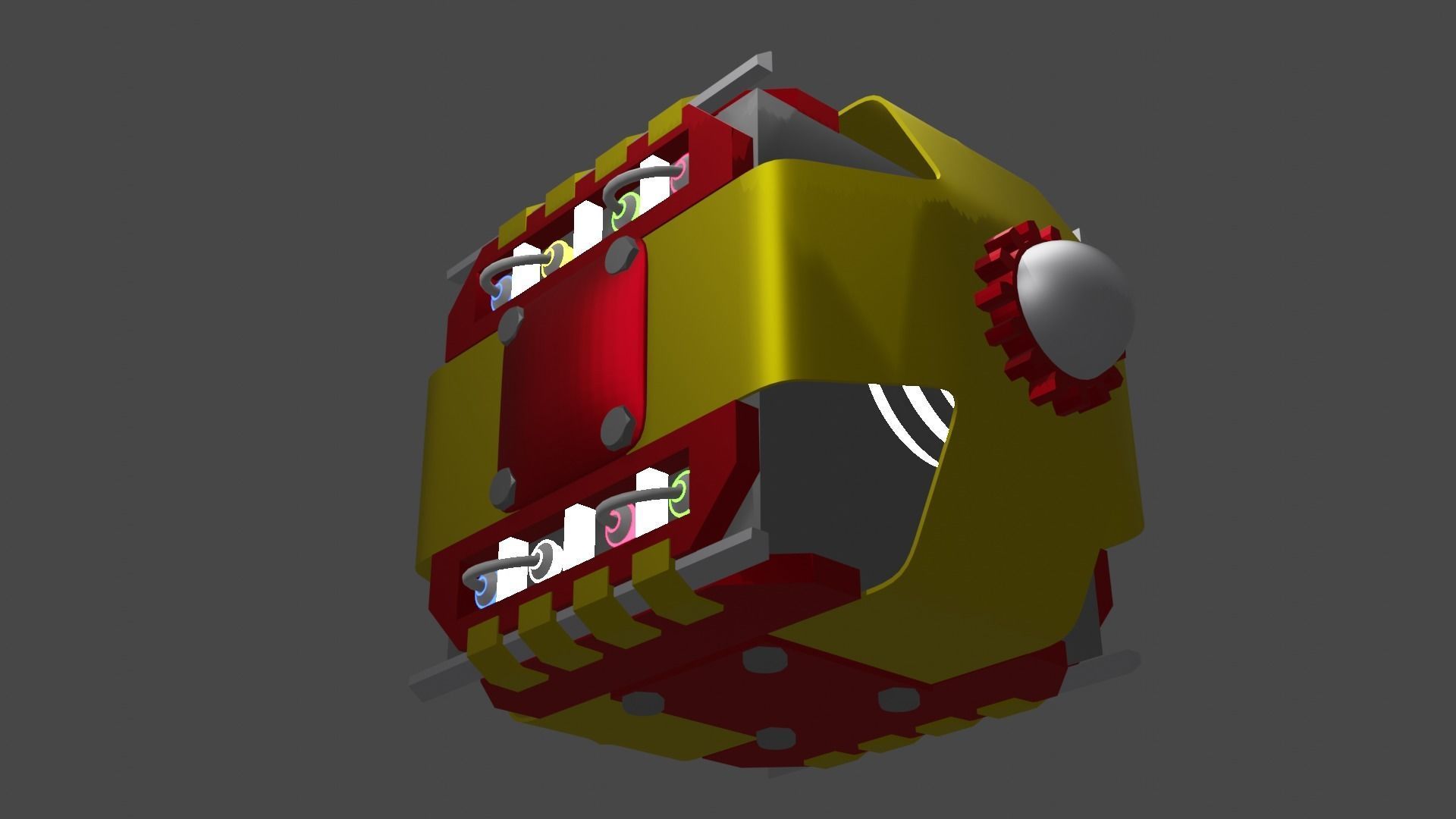 Metal case 3D model_1