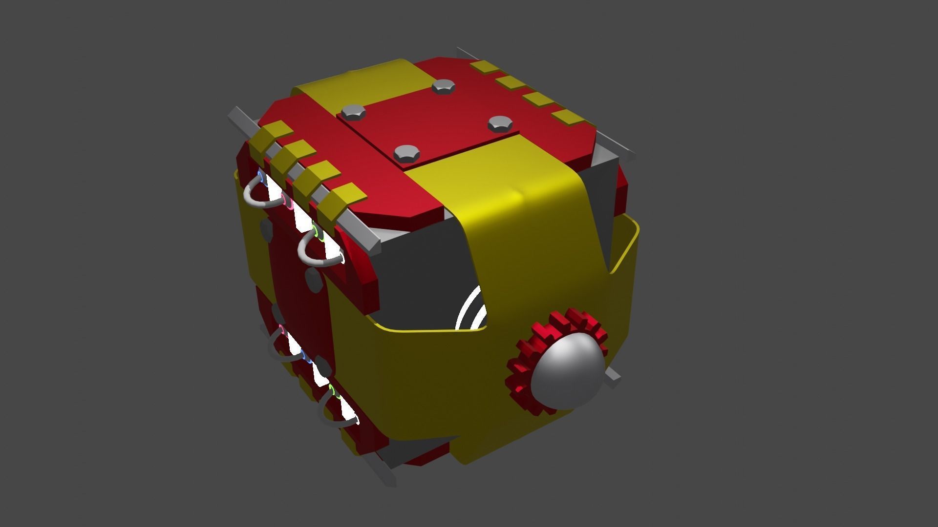Metal case 3D model_2