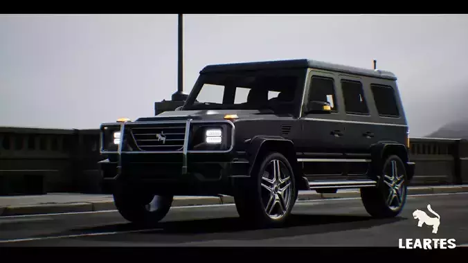 SUV 01 Driveable  Animated  Realistic Low-poly 3D model
