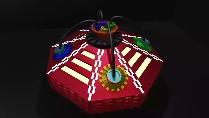 metal robot with wires