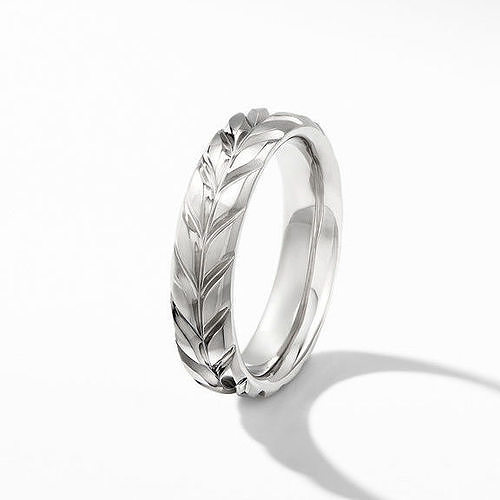 David Yurman Inspired Chevron Band Ring Size 11 2607 3D print model