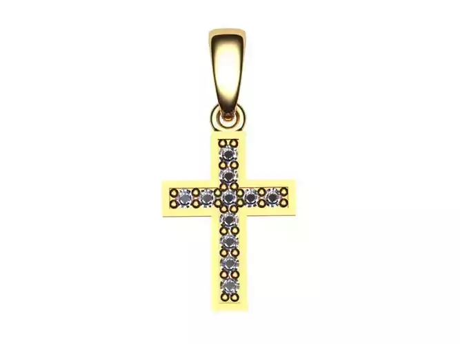 Cross Pendant 07 stl