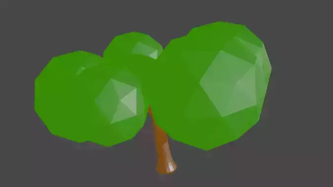 Low Poly Tree polygonal free VR / AR / low-poly 3D model | CGTrader