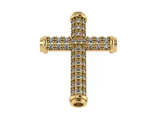 Cross Pendant 08 stl 