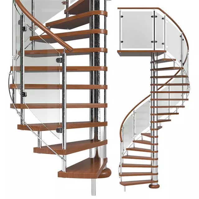 Spiral staircase 03 3D model_0