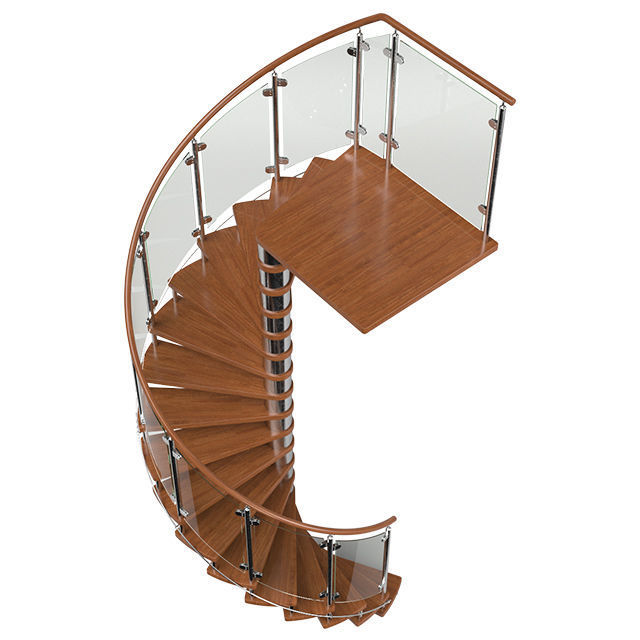 Spiral staircase 03 3D model_1