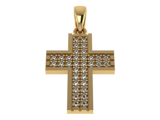 Cross Pendant 13 stl 3D print model