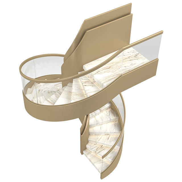 Spiral staircase 04 3D model_1