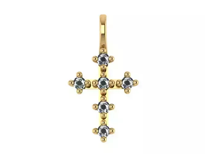 Cross Pendant 17 stl