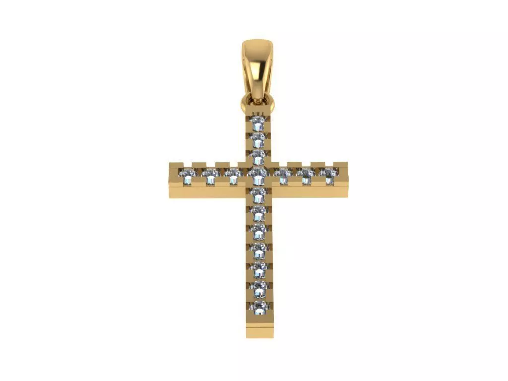 Cross Pendant 15 stl 3D print model_0