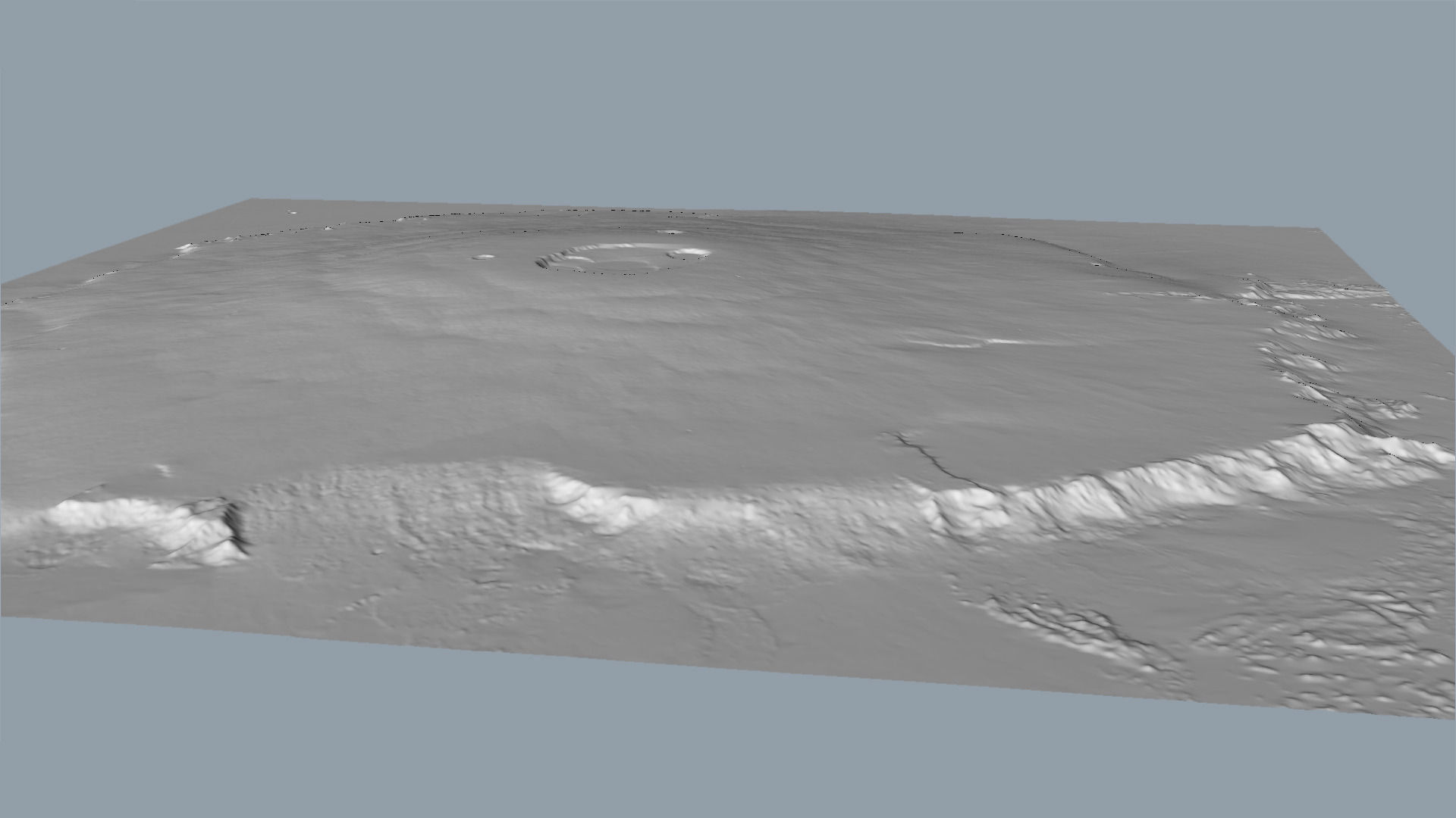 Olympus Mons Accurate Scale 3D model_2