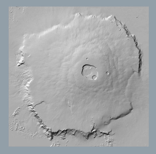 Olympus Mons Accurate Scale 3D model