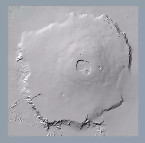 Olympus Mons Accurate Scale 3D model