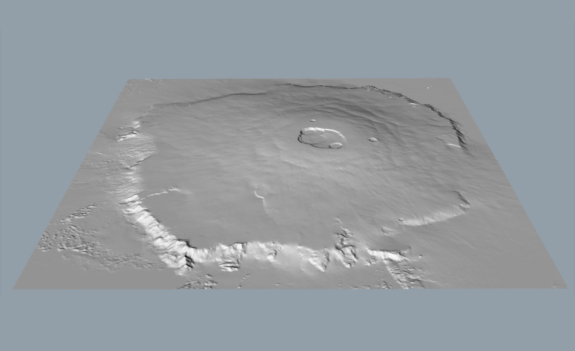 Olympus Mons Accurate Scale 3D model_1