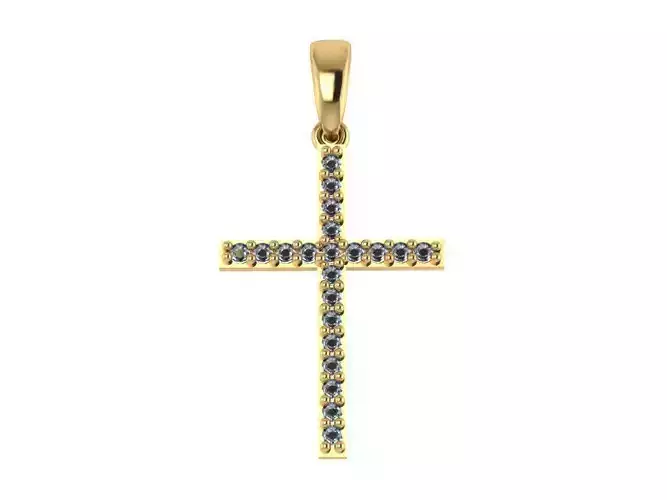 Cross Pendant 18 stl