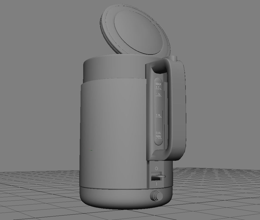 Kettle 3D Model coffee pot Low-poly 3D model_22