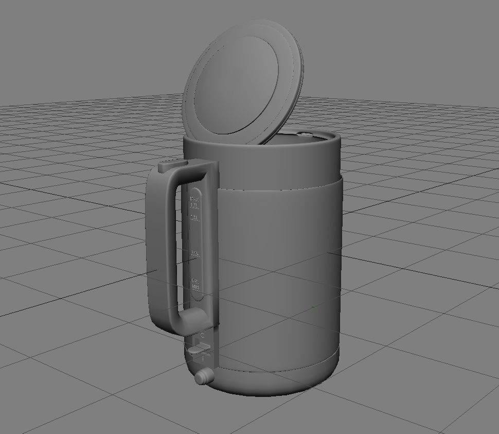 Kettle 3D Model coffee pot Low-poly 3D model_21