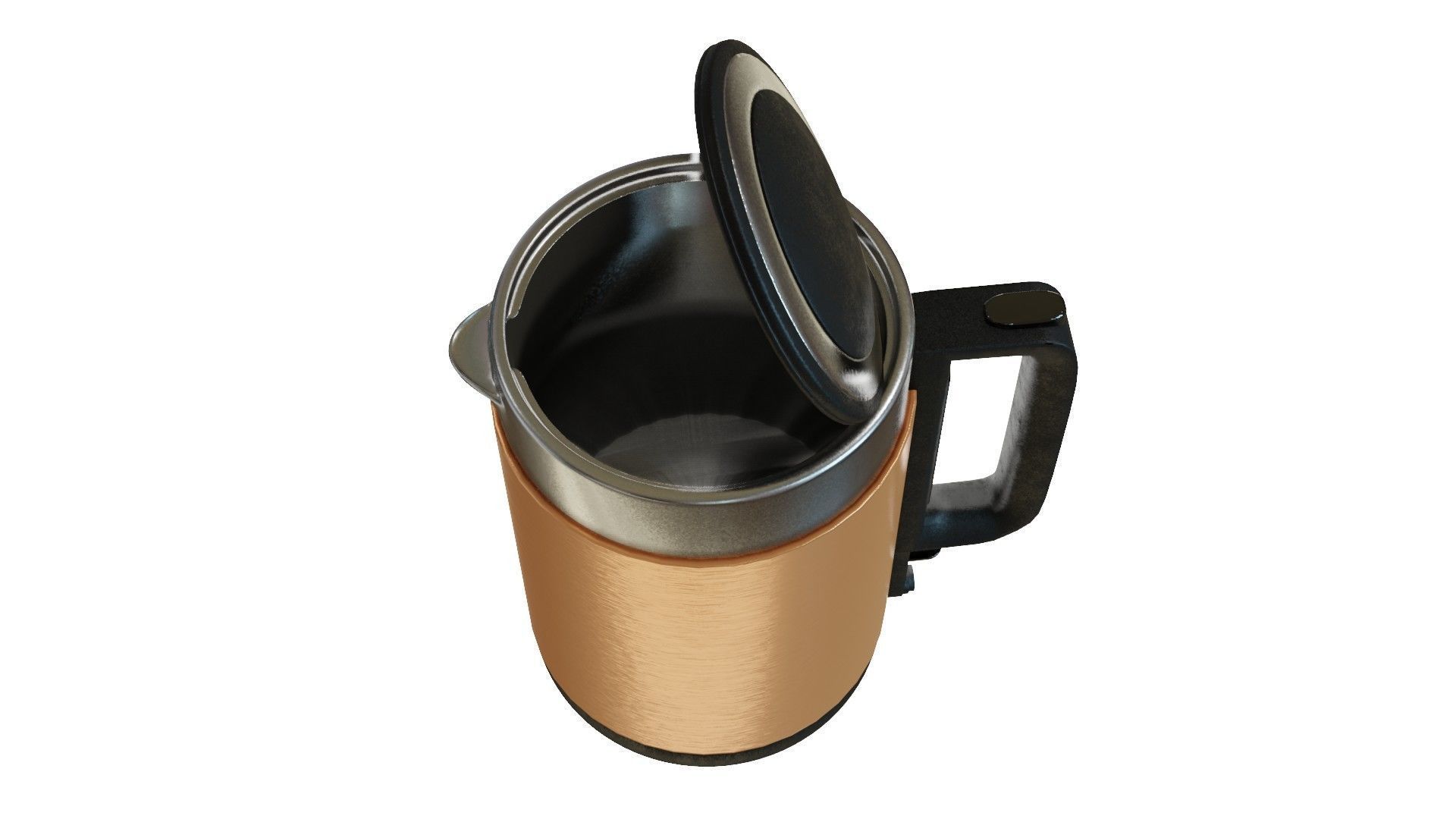 Kettle 3D Model coffee pot Low-poly 3D model_3