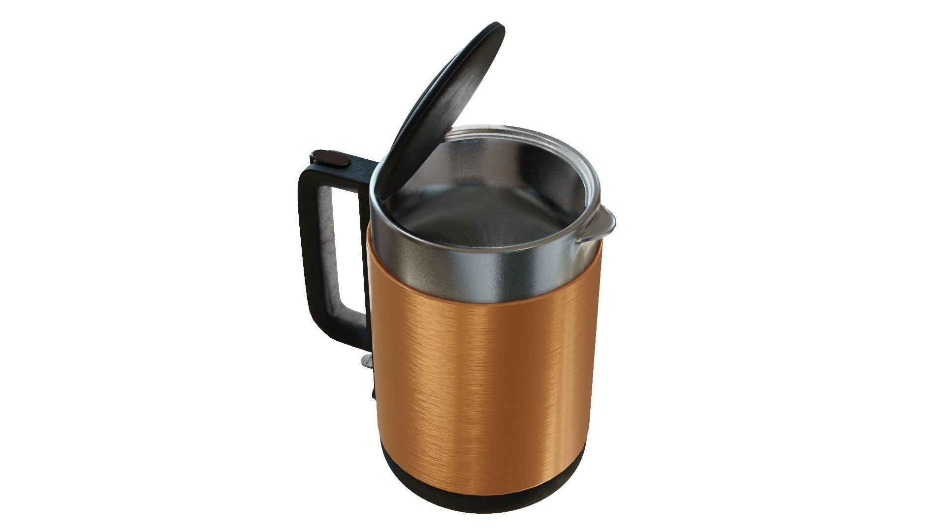 Kettle 3D Model coffee pot Low-poly 3D model_9