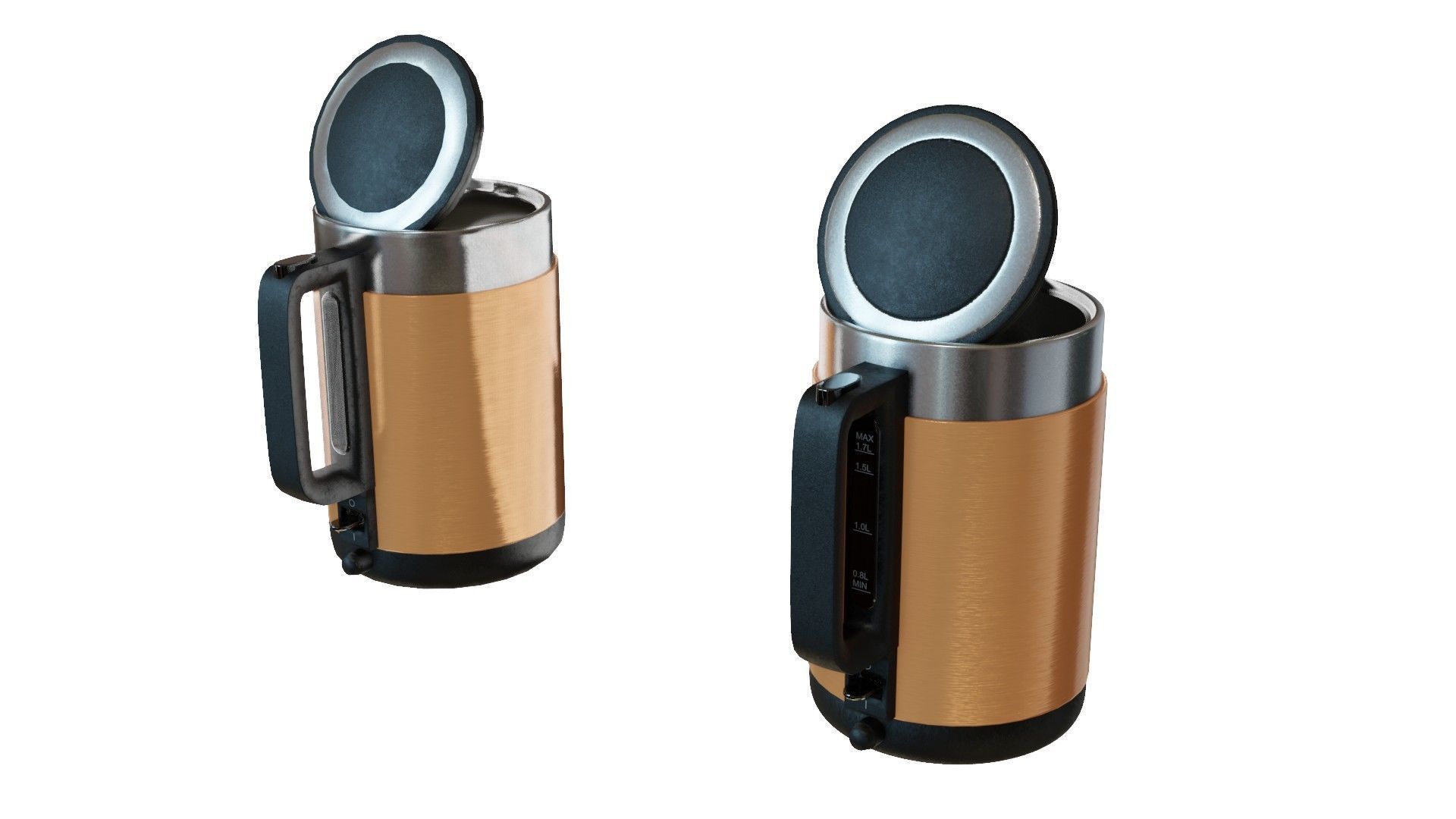 Kettle 3D Model coffee pot Low-poly 3D model_26