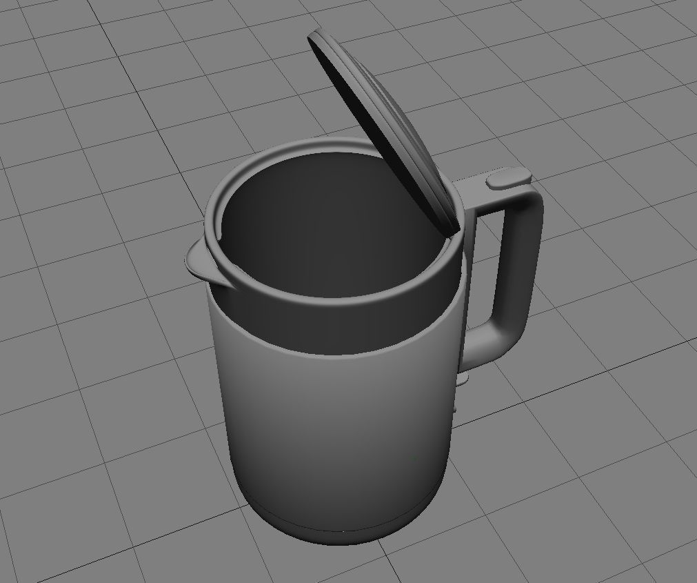 Kettle 3D Model coffee pot Low-poly 3D model_23