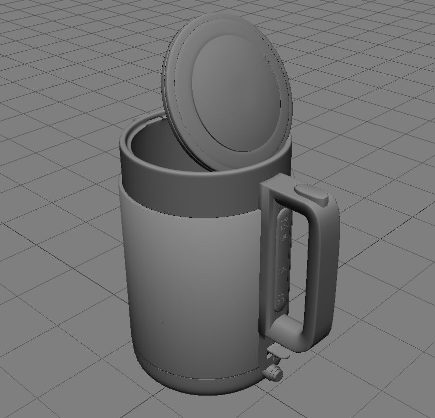 Kettle 3D Model coffee pot Low-poly 3D model_25