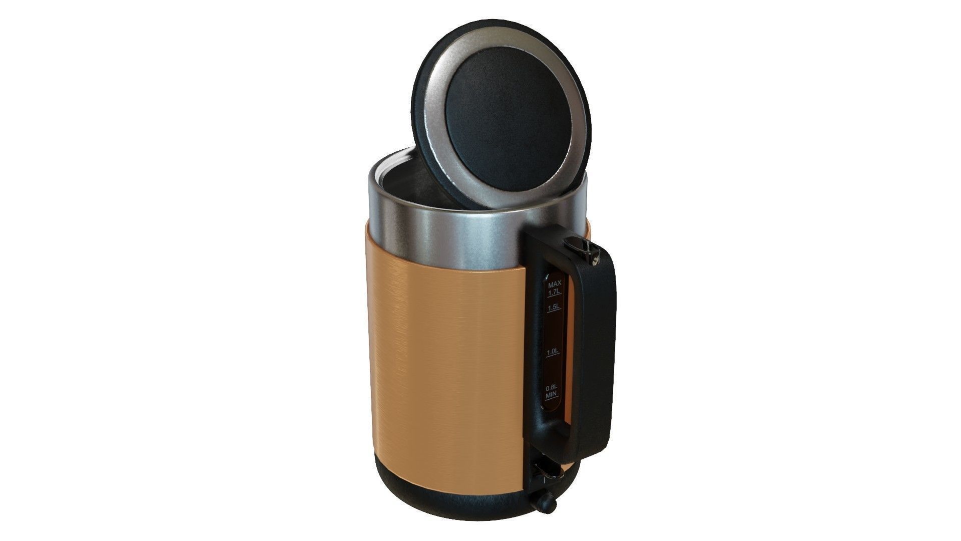 Kettle 3D Model coffee pot Low-poly 3D model_8