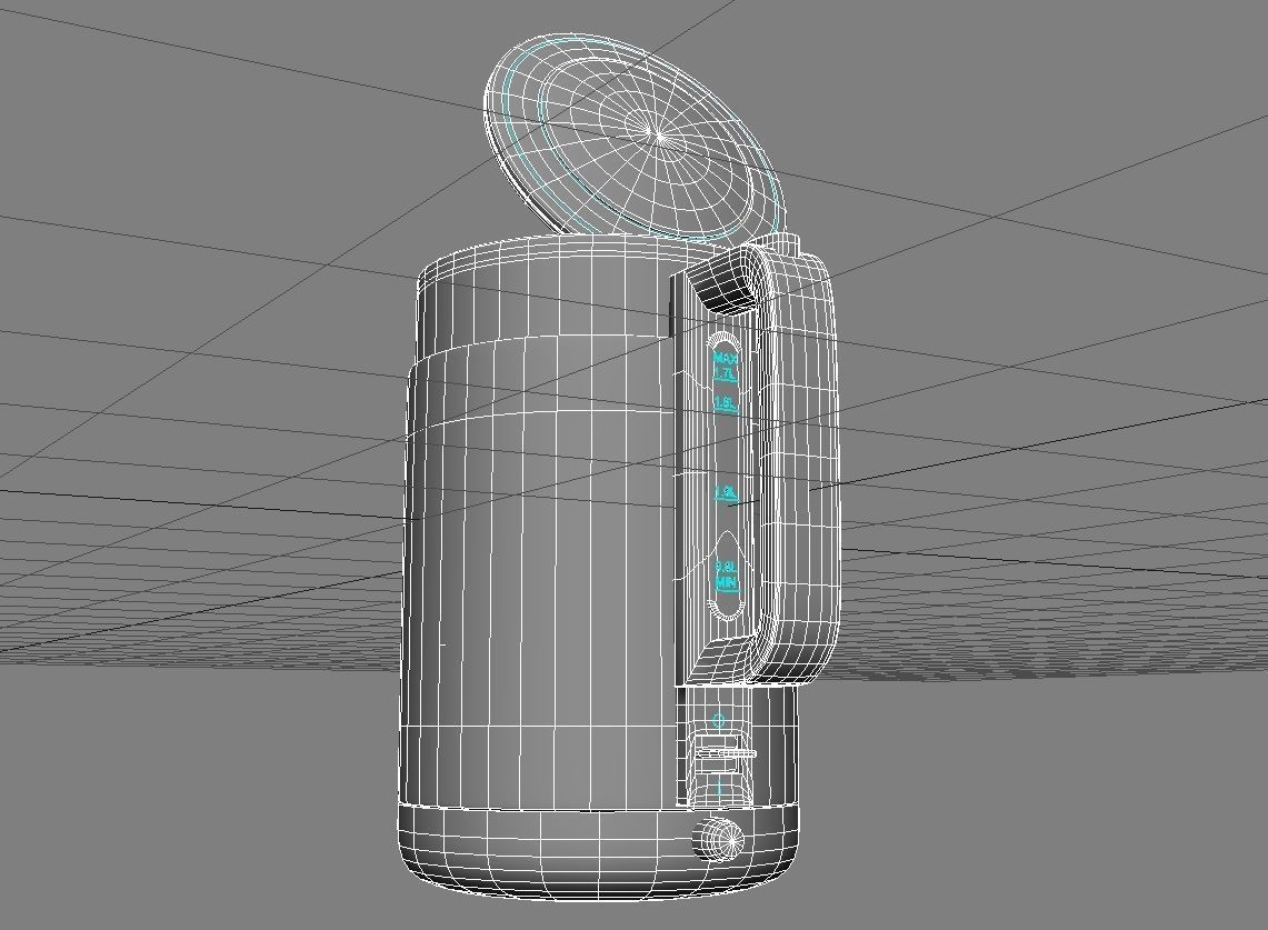 Kettle 3D Model coffee pot Low-poly 3D model_18