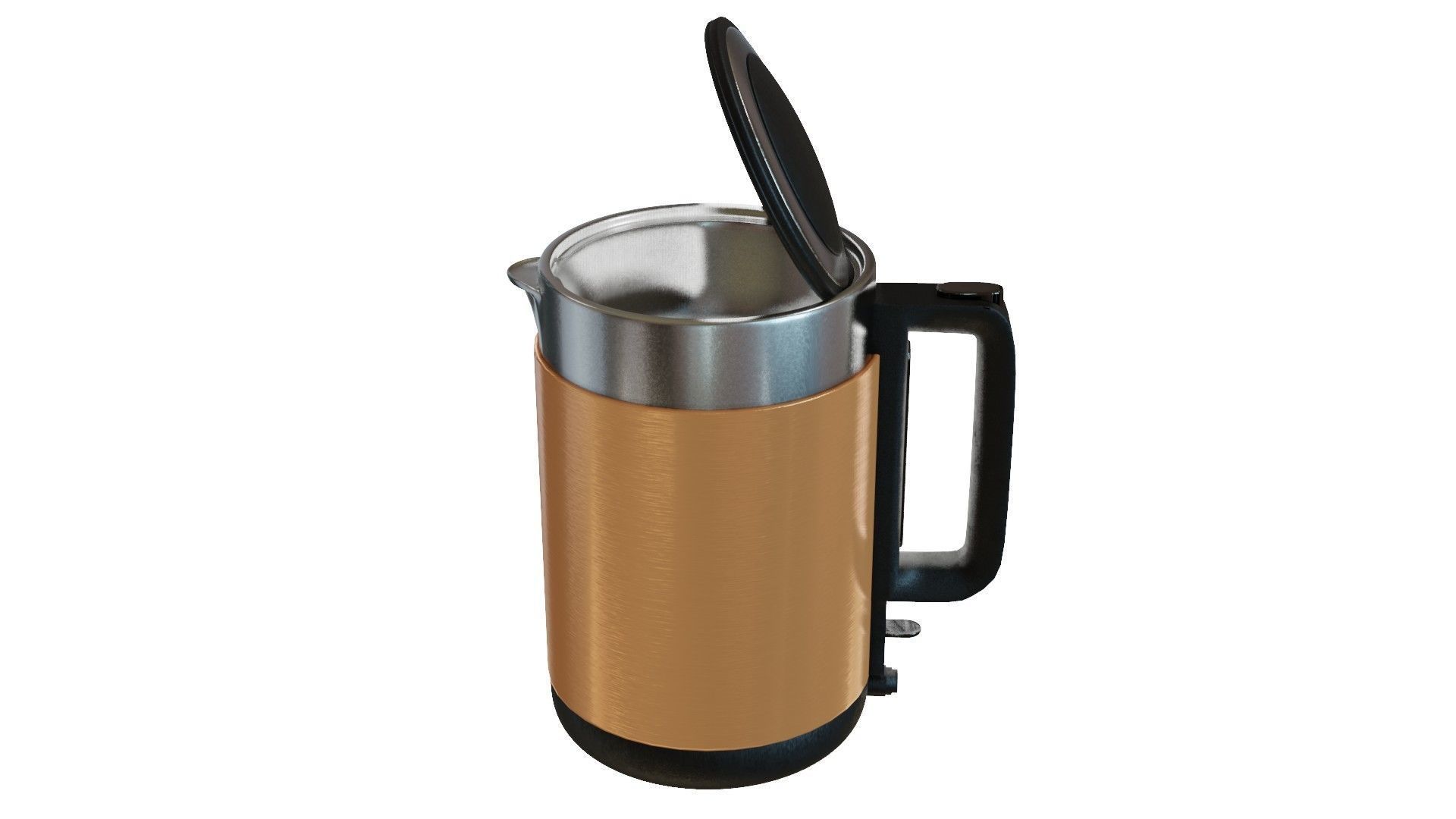 Kettle 3D Model coffee pot Low-poly 3D model_2