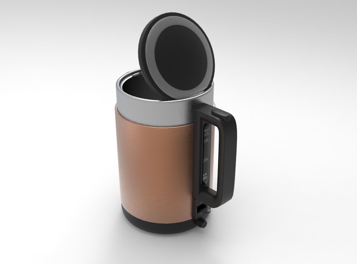Kettle 3D Model coffee pot Low-poly 3D model_5
